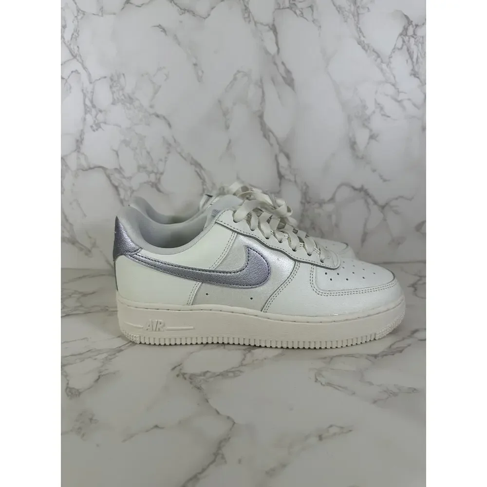 Nike Air Force 1 '07 ESS Shoes Sail Oxygen Purple DV7470-100 Womens Size 8 NEW